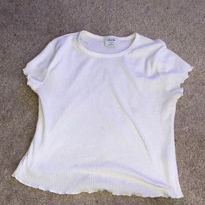 rue 21 women’s XL white crop top